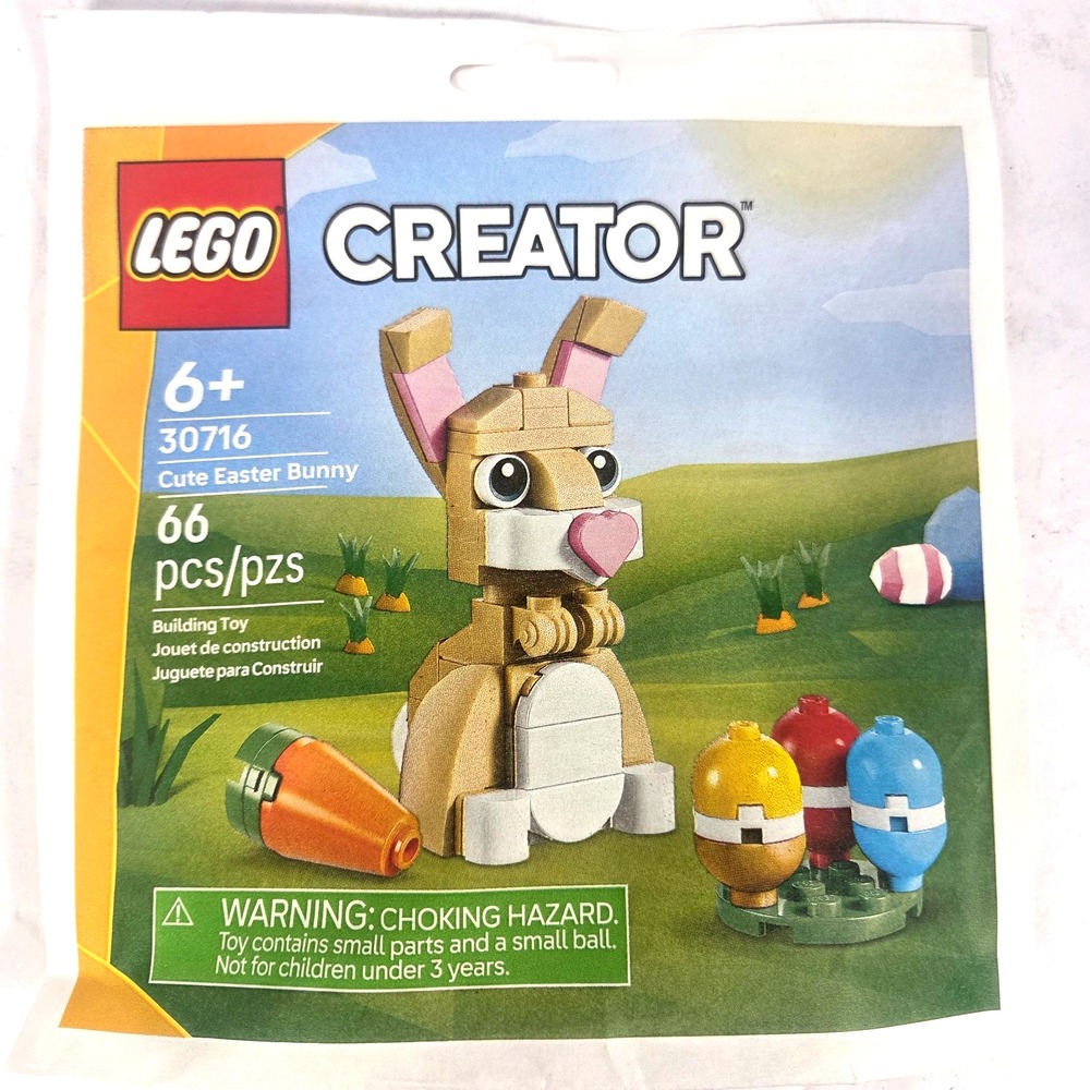 LEGO Creator 30716 Cute Easter Bunny 66 Piece Polybag Easter Rabbit Set 2026